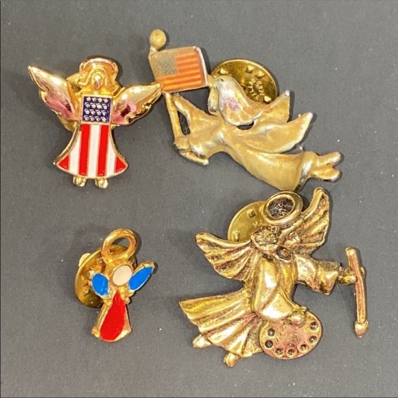 16 Vintage to now angel pins brooches - Picture 5 of 6